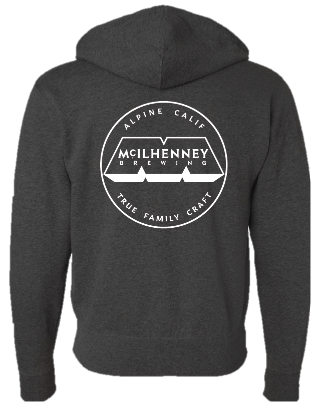 Grey Zipup Hoodie McIlhenney Brewing