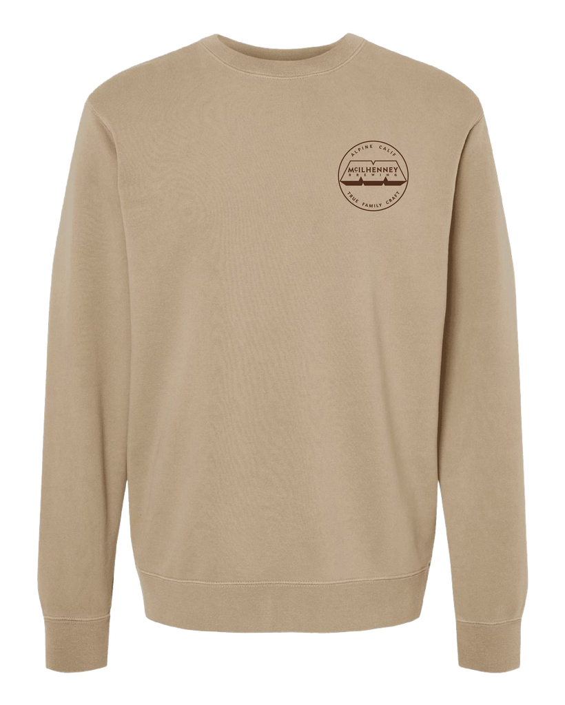 Tan Crewneck Sweatshirt McIlhenney Brewing